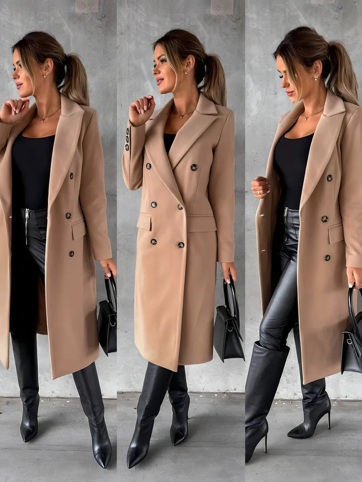 Klassischer Damen Herbst- und Wintermantel – Eleganz im Alltag
