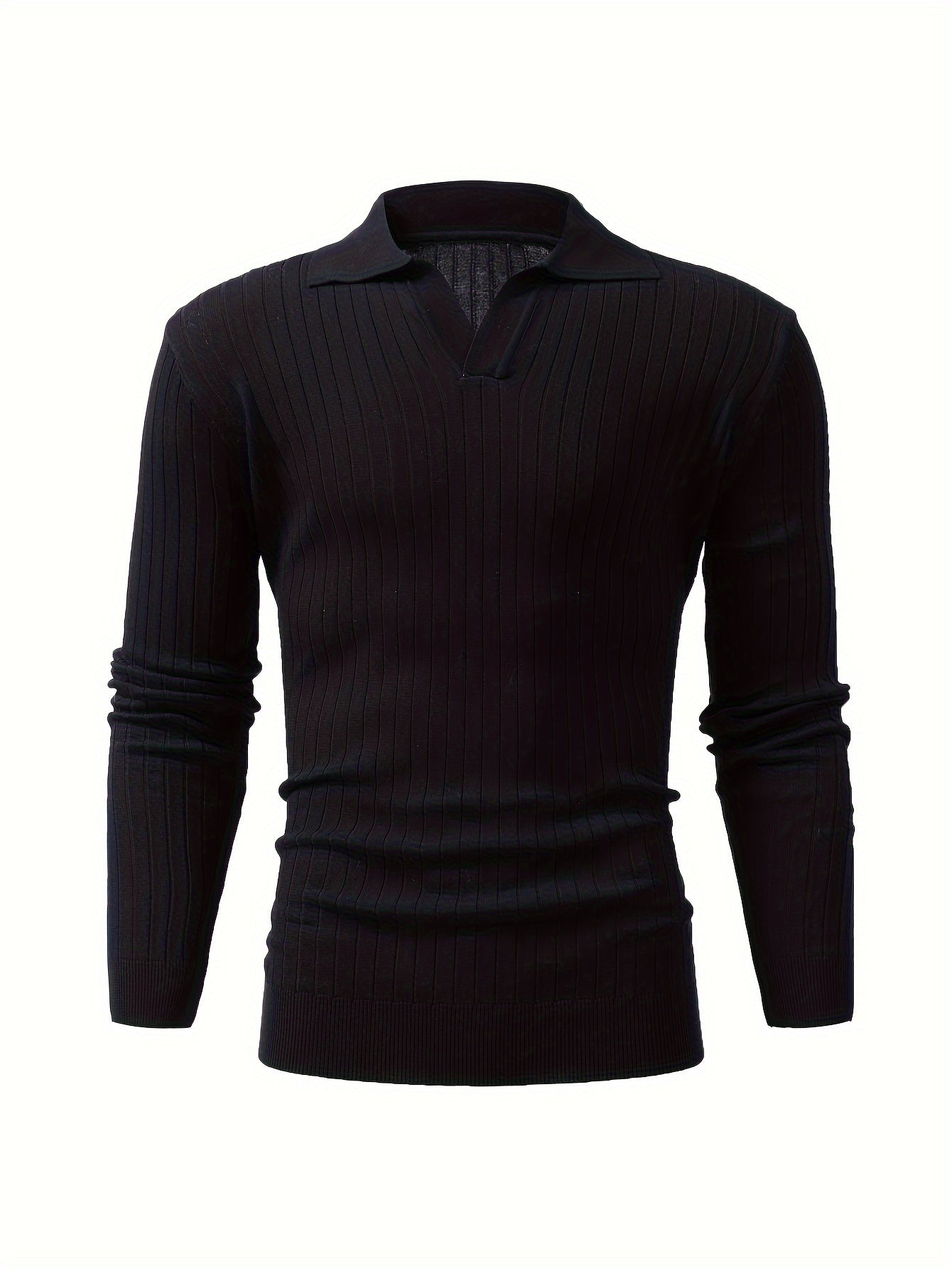 Casual V-Ausschnitt Herrenpullover – Ideal für Kühle Jahreszeiten
