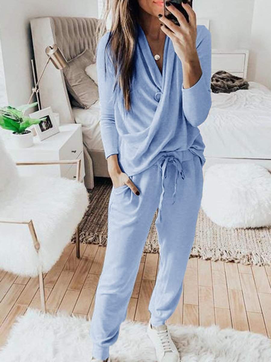 Modischer Damen-Langarm-Jumpsuit für Alltag und Freizeit