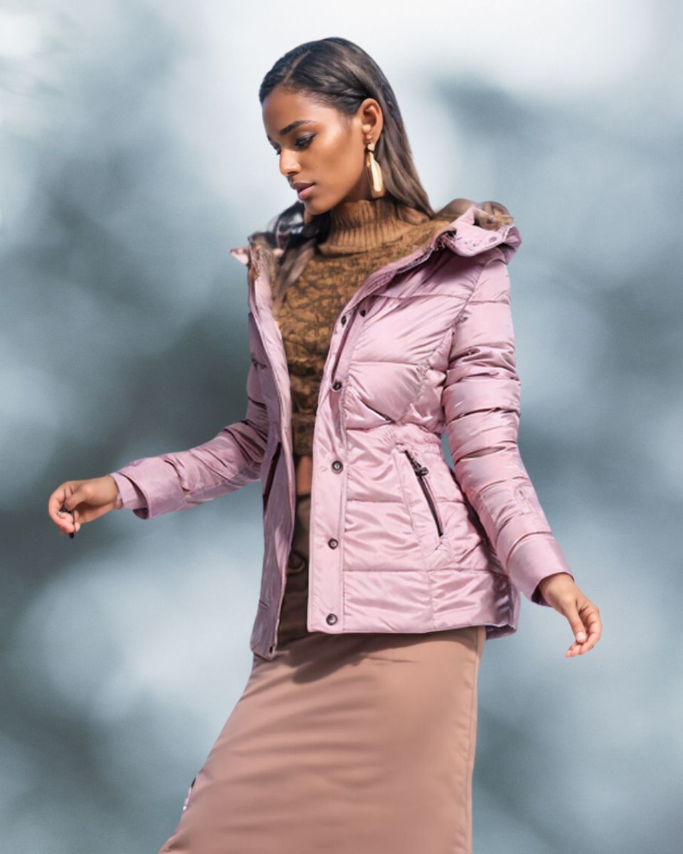 Stilvolle Damenjacke mit Kapuze für Herbst und Winter