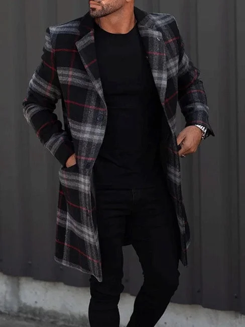 Moderner Herren-Wintermantel – Lässiger Stil für Jeden Tag