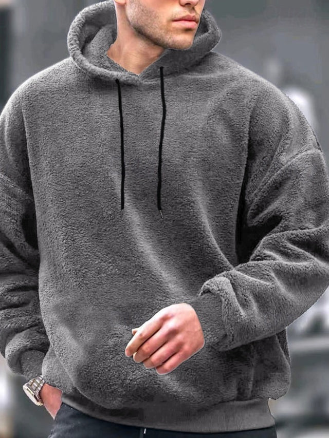 Lässiger Herren Hoodie mit Kapuze und Taschen – Ideal für Freizeit und Sport