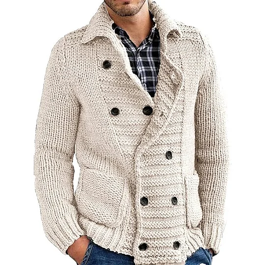 Eleganter Herren-Cardigan mit Knopfleiste – Ideal für den Herbst