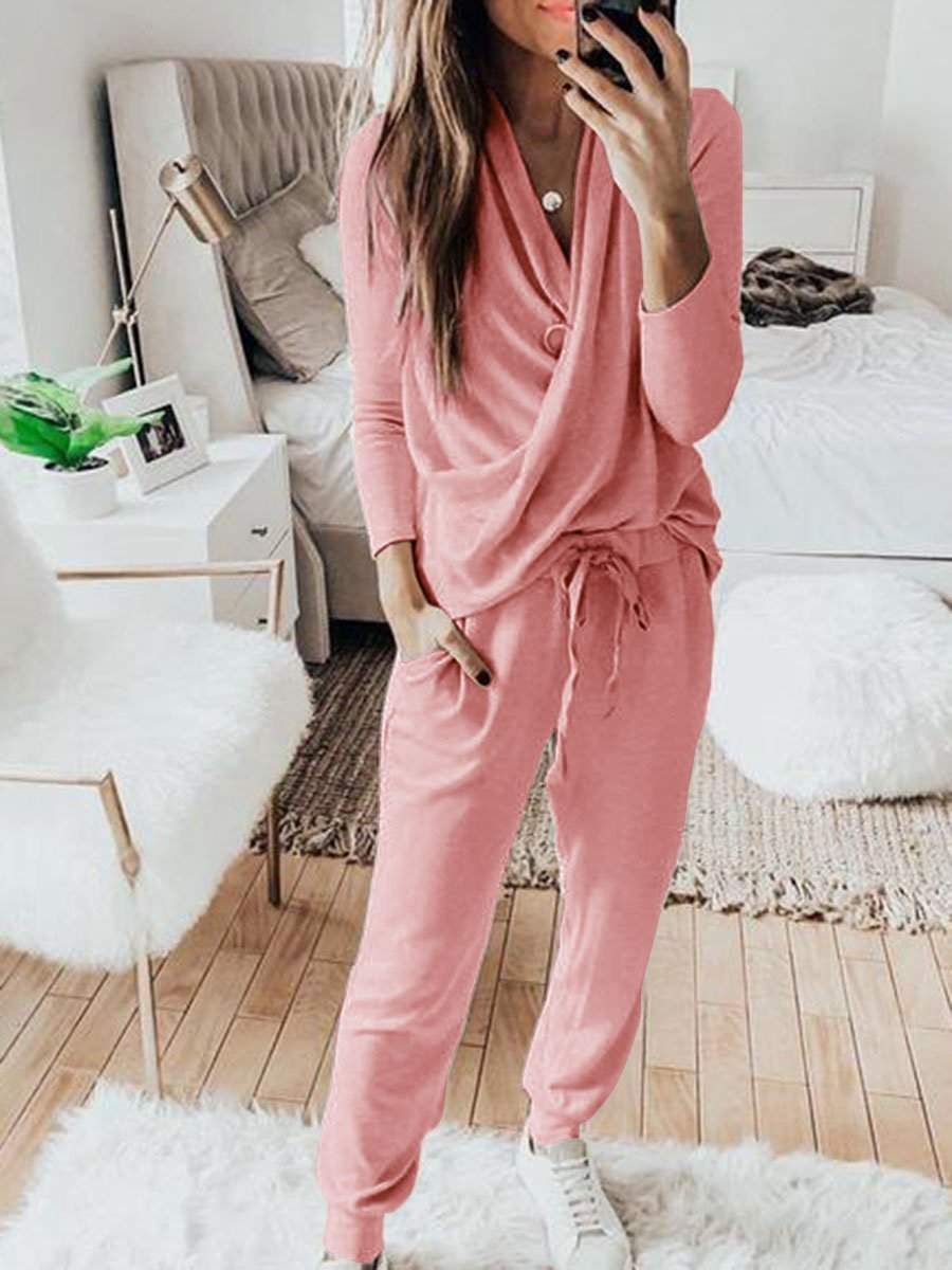 Modischer Damen-Langarm-Jumpsuit für Alltag und Freizeit