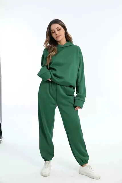 Trendiges und Bequemes Damen-Set mit Hoodie und Jogginghose