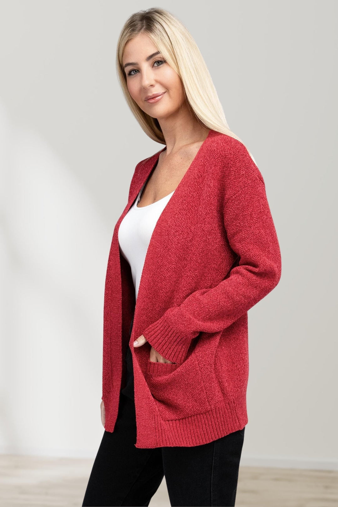 Damen-Cardigan mit Offener Front – Lässiger und Eleganter Stil