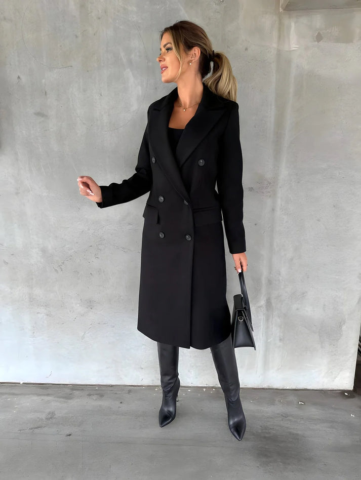 Klassischer Damen Herbst- und Wintermantel – Eleganz im Alltag
