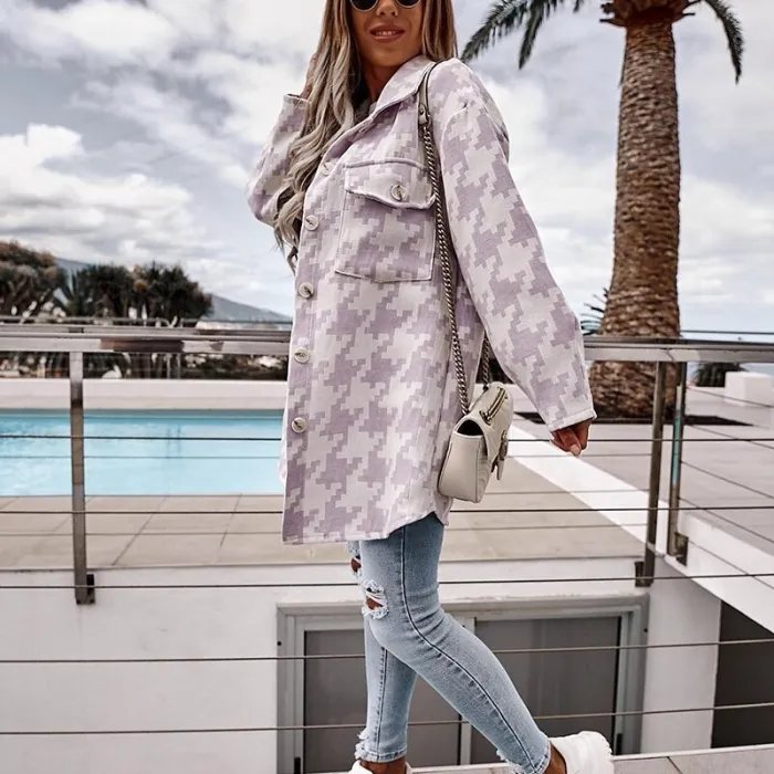 Moderner Damen Trenchcoat mit Langarm – Perfekt für Jeden Tag