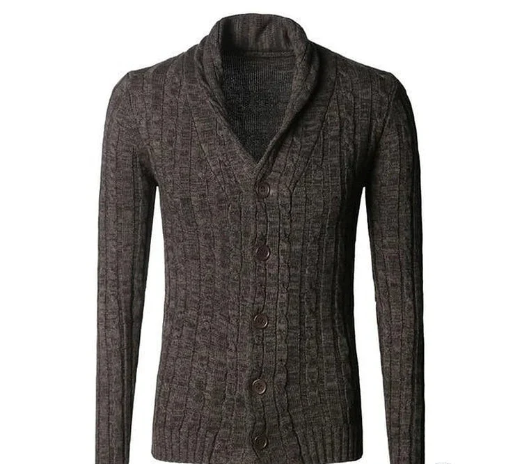 Lange Ärmel Herren Cardigan – Eleganter Mantel für den Alltag