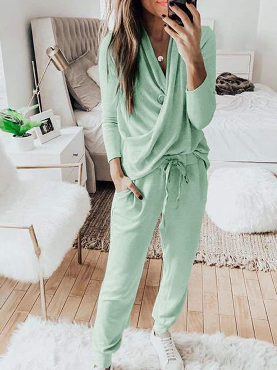 Modischer Damen-Langarm-Jumpsuit für Alltag und Freizeit