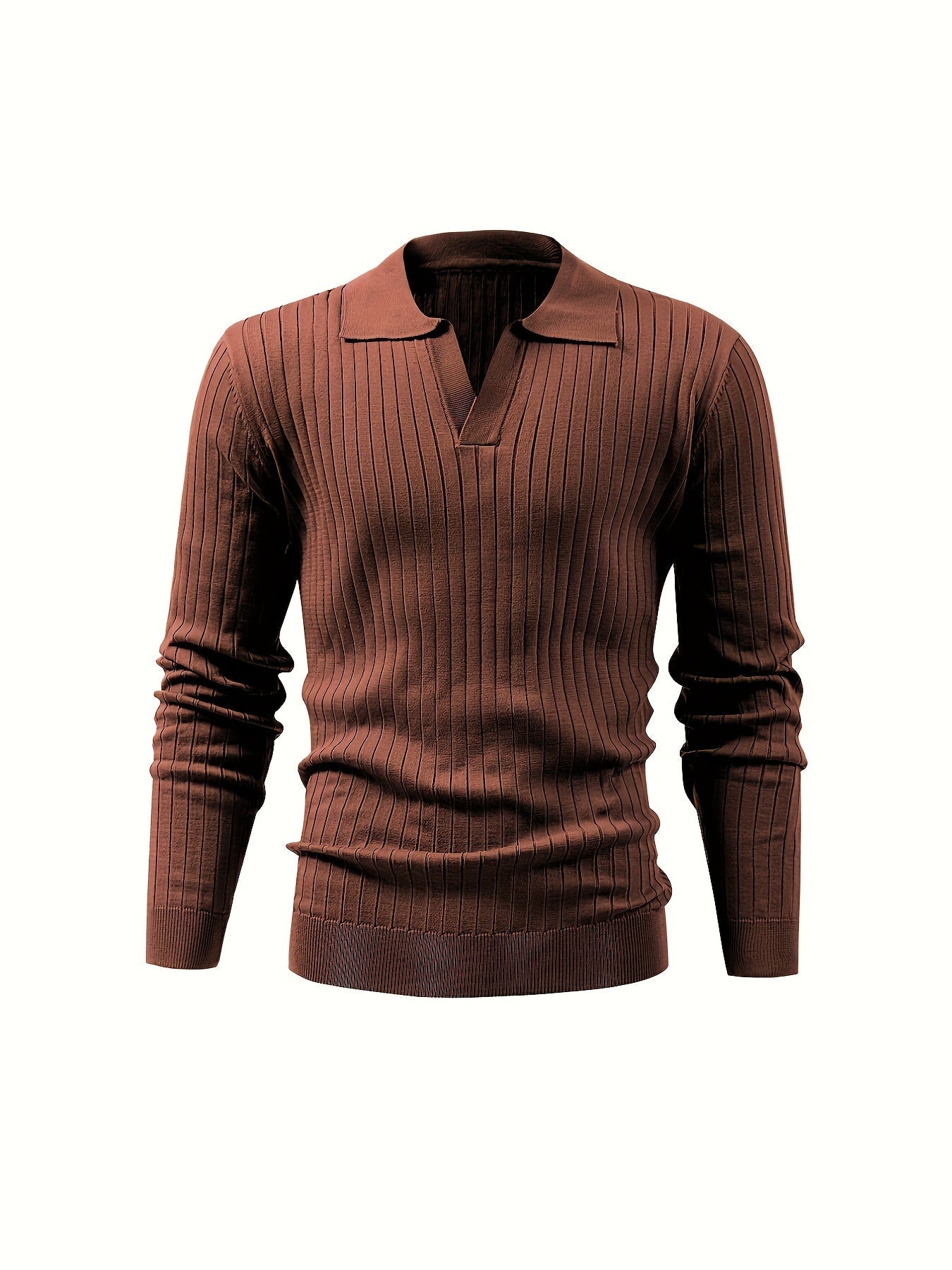 Casual V-Ausschnitt Herrenpullover – Ideal für Kühle Jahreszeiten