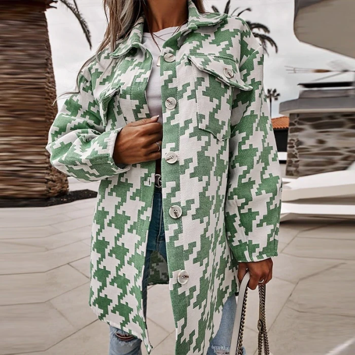 Moderner Damen Trenchcoat mit Langarm – Perfekt für Jeden Tag