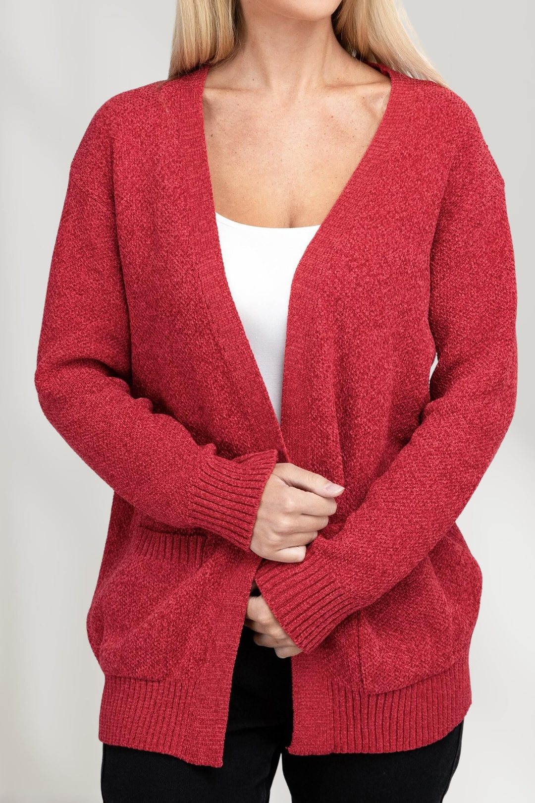 Damen-Cardigan mit Offener Front – Lässiger und Eleganter Stil