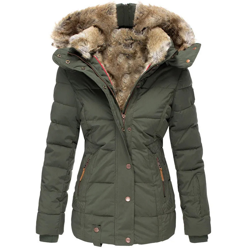 Stilvolle Damenjacke mit Kapuze für Herbst und Winter