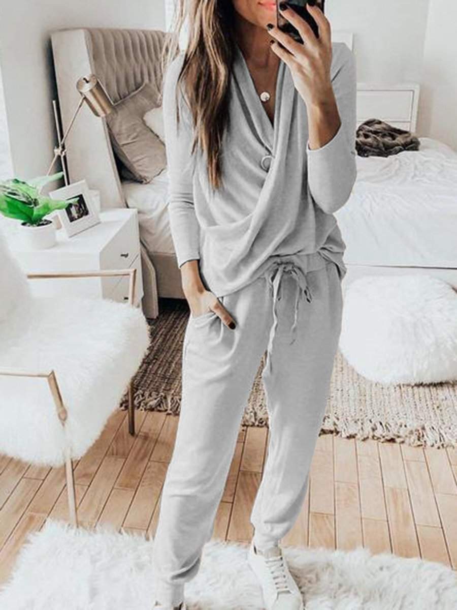 Modischer Damen-Langarm-Jumpsuit für Alltag und Freizeit