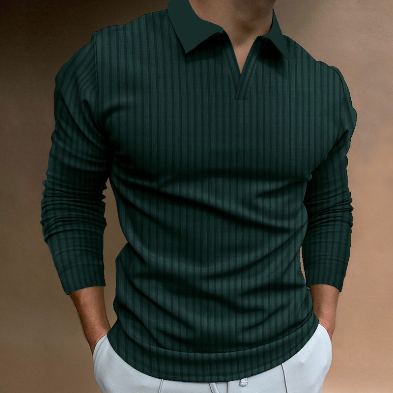 Casual V-Ausschnitt Herrenpullover – Ideal für Kühle Jahreszeiten
