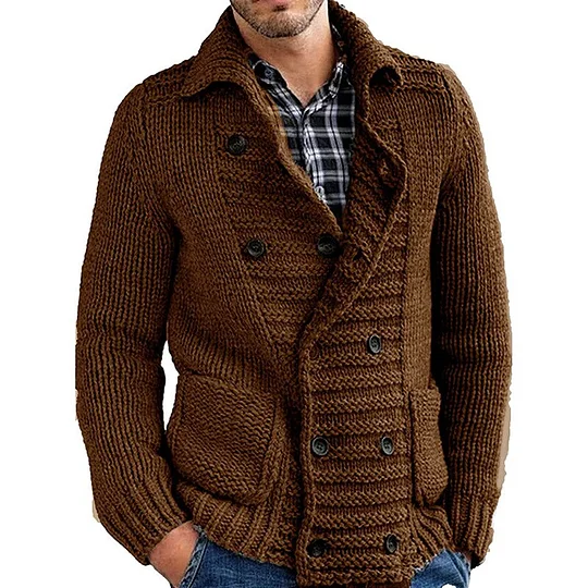 Eleganter Herren-Cardigan mit Knopfleiste – Ideal für den Herbst