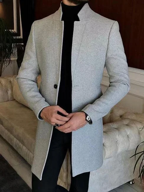 Moderner Herren-Wintermantel – Lässiger Stil für Jeden Tag