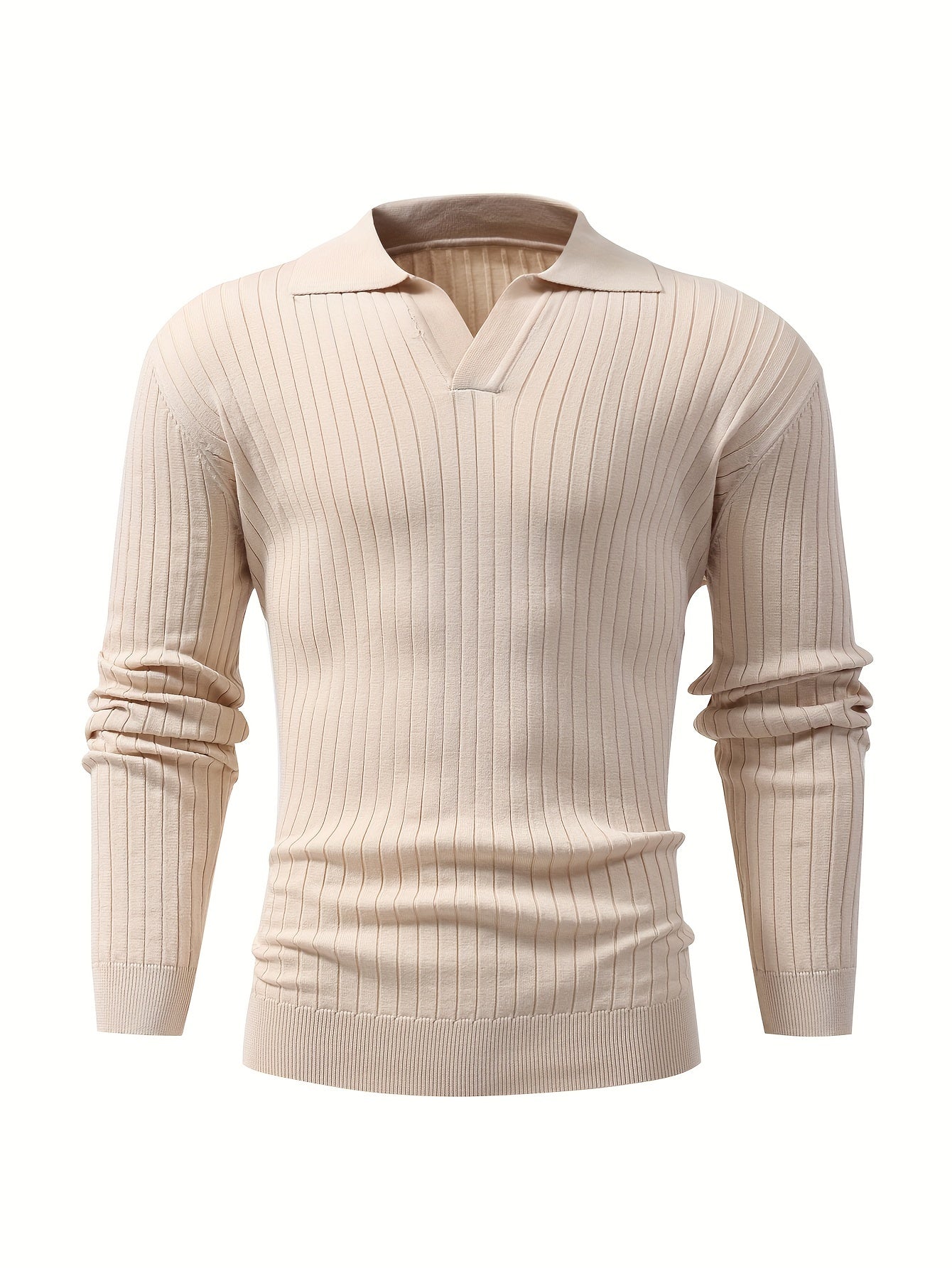 Casual V-Ausschnitt Herrenpullover – Ideal für Kühle Jahreszeiten