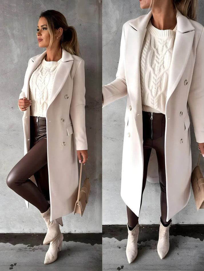 Klassischer Damen Herbst- und Wintermantel – Eleganz im Alltag
