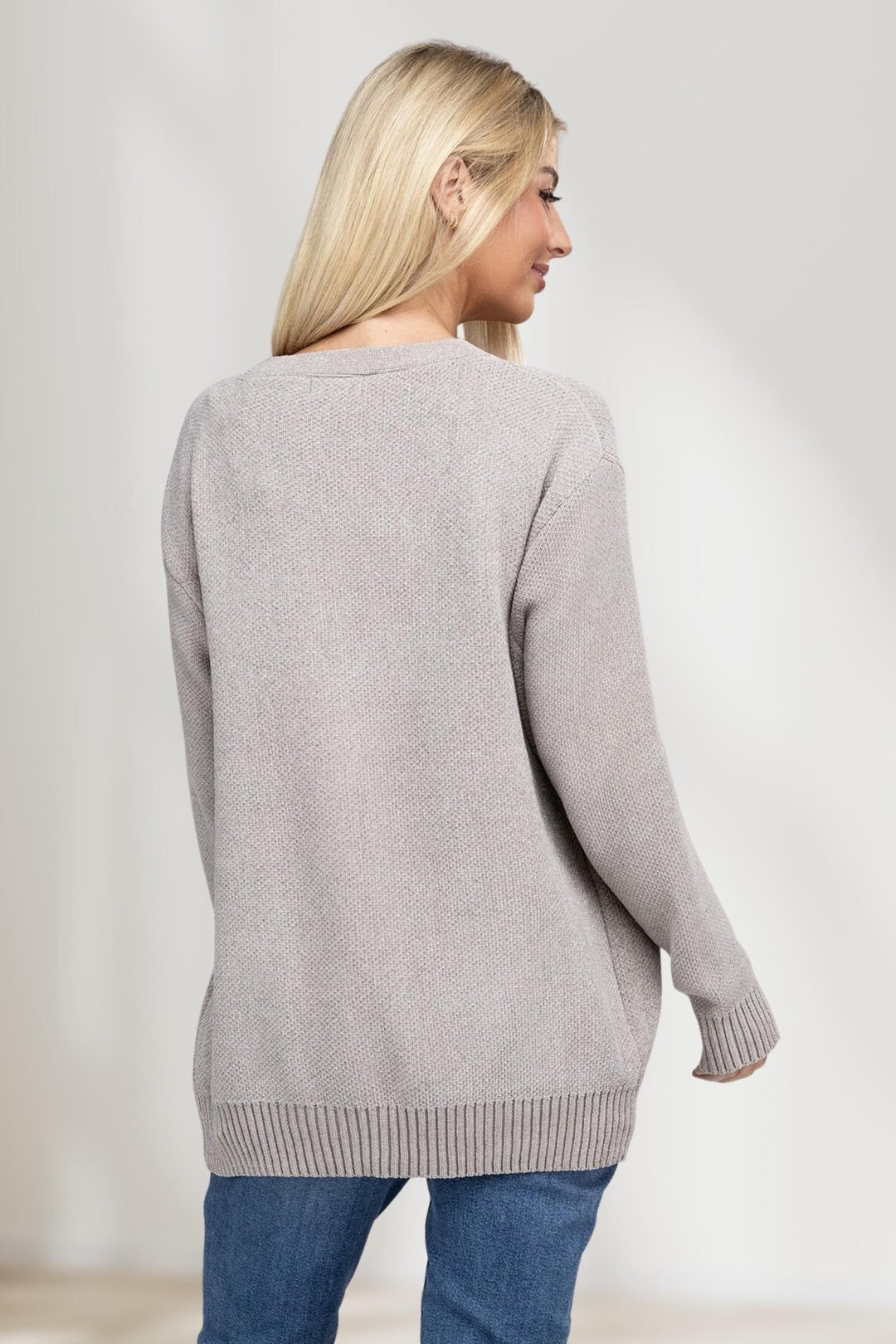 Damen-Cardigan mit Offener Front – Lässiger und Eleganter Stil