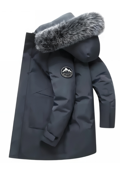 Moderner Herrenparka mit Eleganter Kapuze