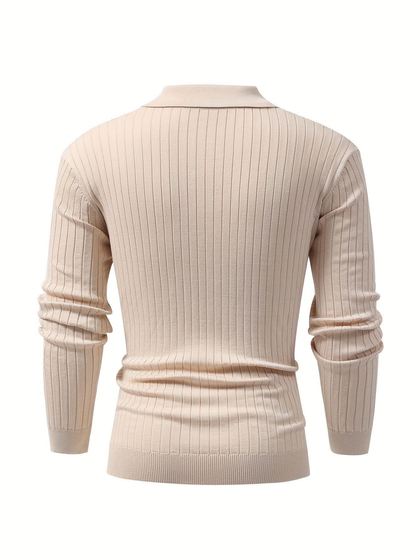Casual V-Ausschnitt Herrenpullover – Ideal für Kühle Jahreszeiten