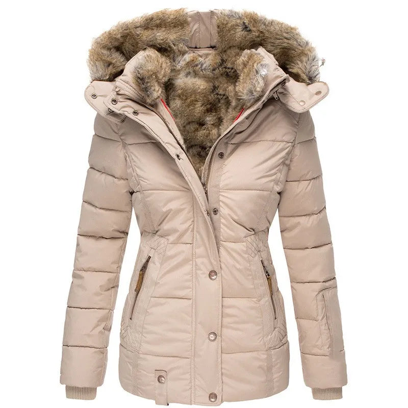 Stilvolle Damenjacke mit Kapuze für Herbst und Winter
