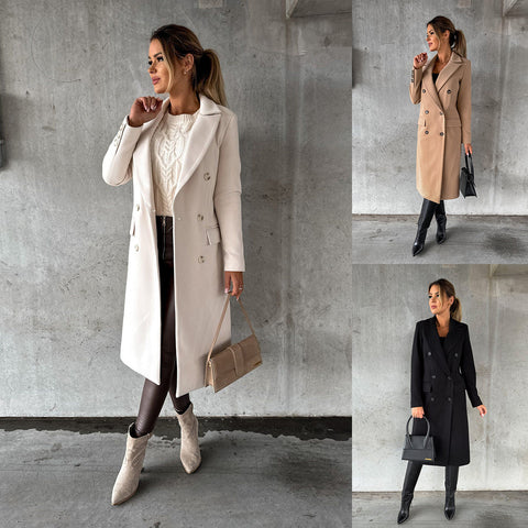 Klassischer Damen Herbst- und Wintermantel – Eleganz im Alltag