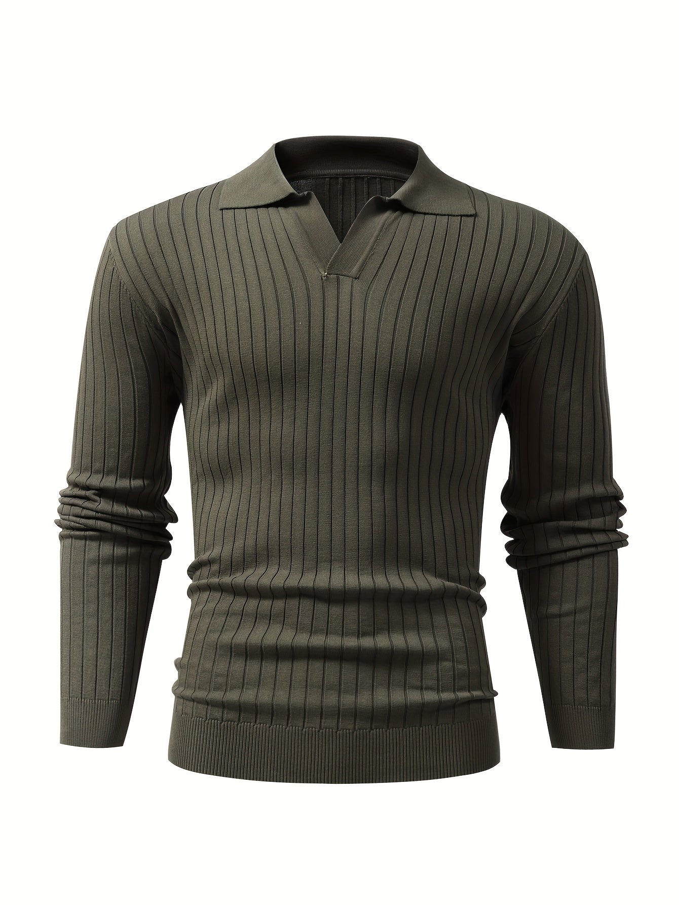 Casual V-Ausschnitt Herrenpullover – Ideal für Kühle Jahreszeiten