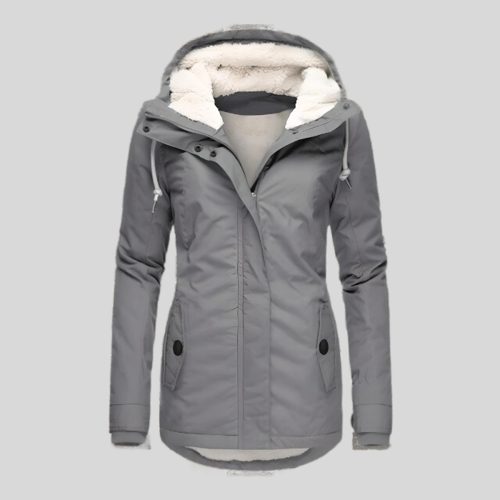 Warmer Langer Wintermantel für Frauen - Ideal bei Kältem Wetter