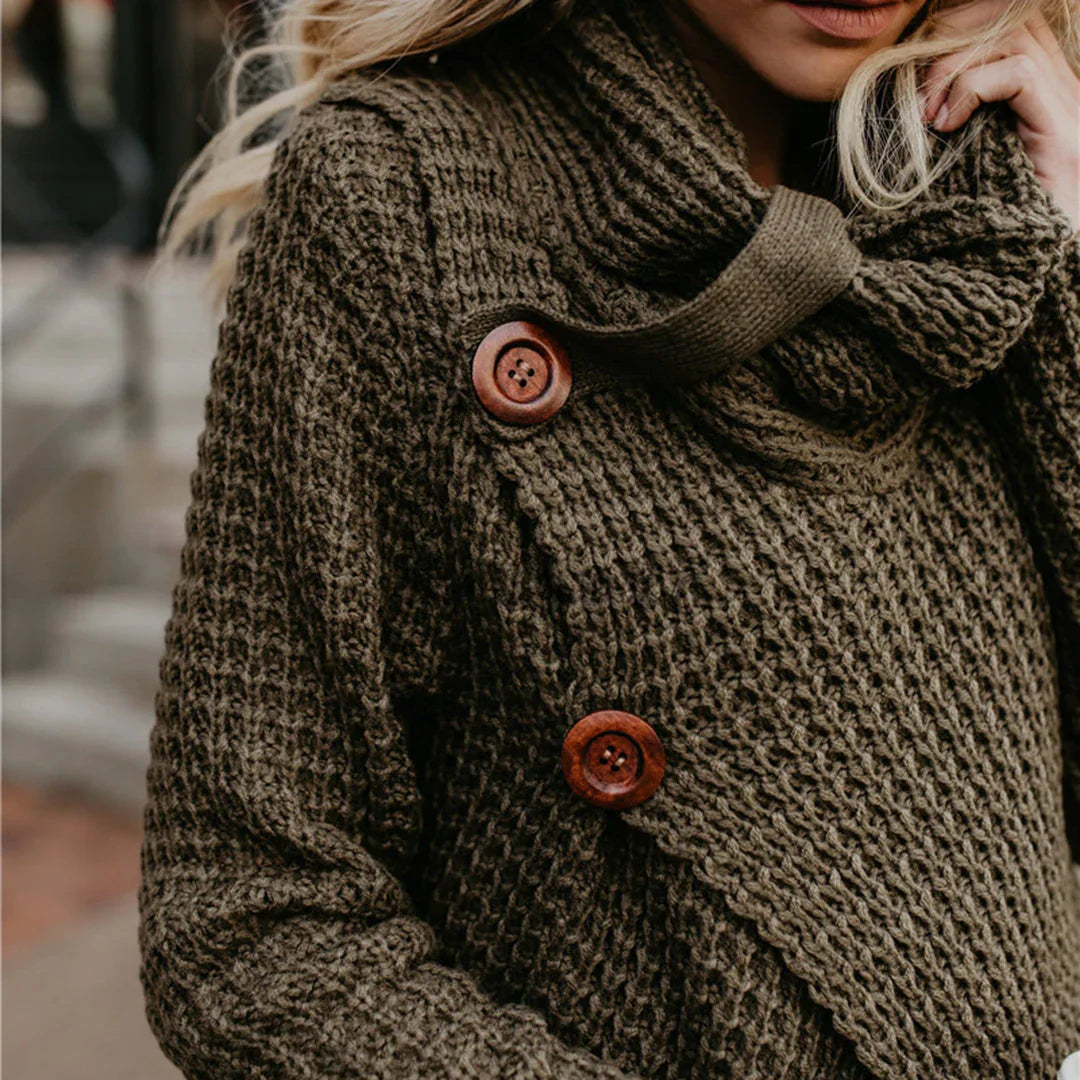 Trendiger Gestrickter Pullover für Komfort und Stil