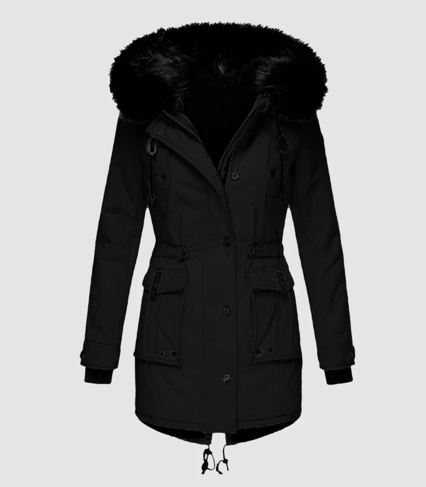 Elegante Lange Winterjacke für Damen - Perfekt für Kalte Tage