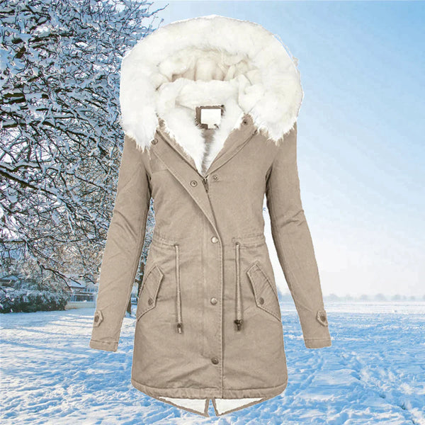 Elegante Damen-Parka mit Warmhaltender Kapuze und Stilvollem Schnitt