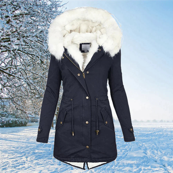 Elegante Damen-Parka mit Warmhaltender Kapuze und Stilvollem Schnitt
