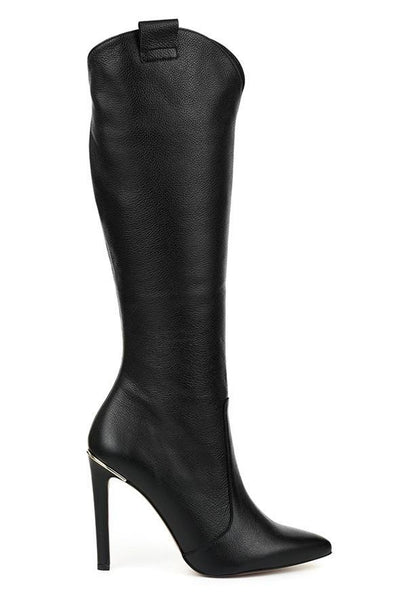 Elegante Damenstiefel mit Hohem Absatz und Modernem Design