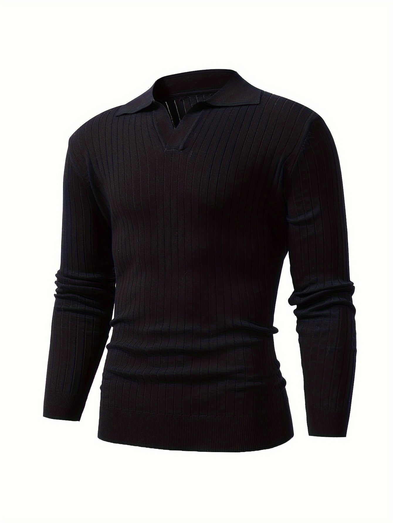 Casual V-Ausschnitt Herrenpullover – Ideal für Kühle Jahreszeiten