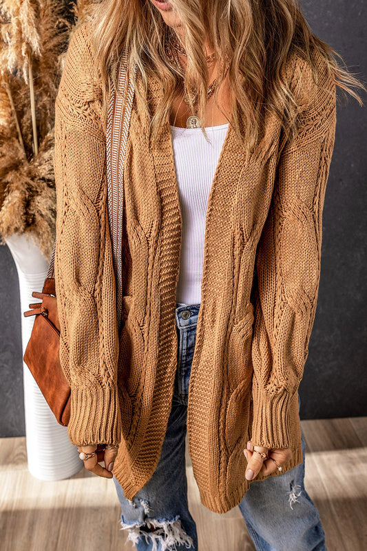 Damen-Cardigan mit Schlitzen und Lässigem Oversized-Schnitt – Perfekt für Den Alltag