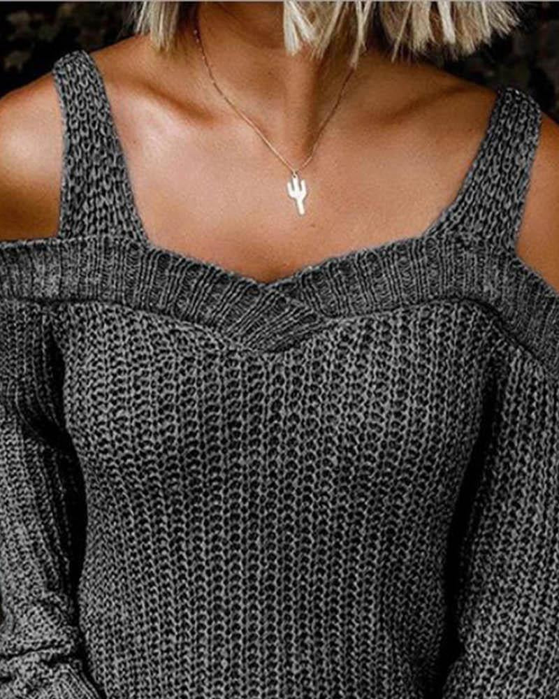 Eleganter Pullover mit Cold Shoulder Design für Stil