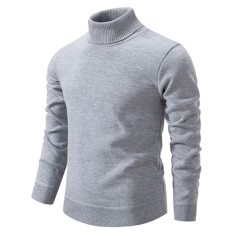 Rollkragenpullover aus 100 % Schurwolle