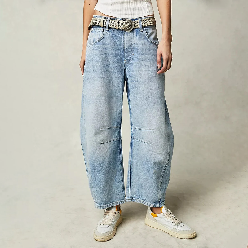 Komfortjeans mit weitem Bein