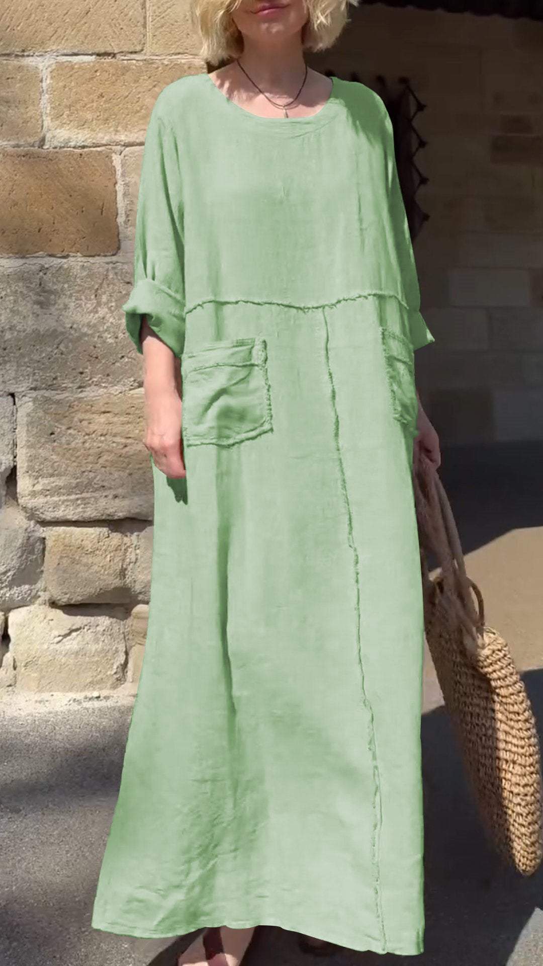 Lässiges Kleid mit langen Ärmeln