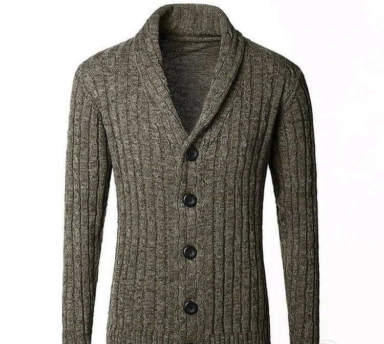 Lange Ärmel Herren Cardigan – Eleganter Mantel für den Alltag