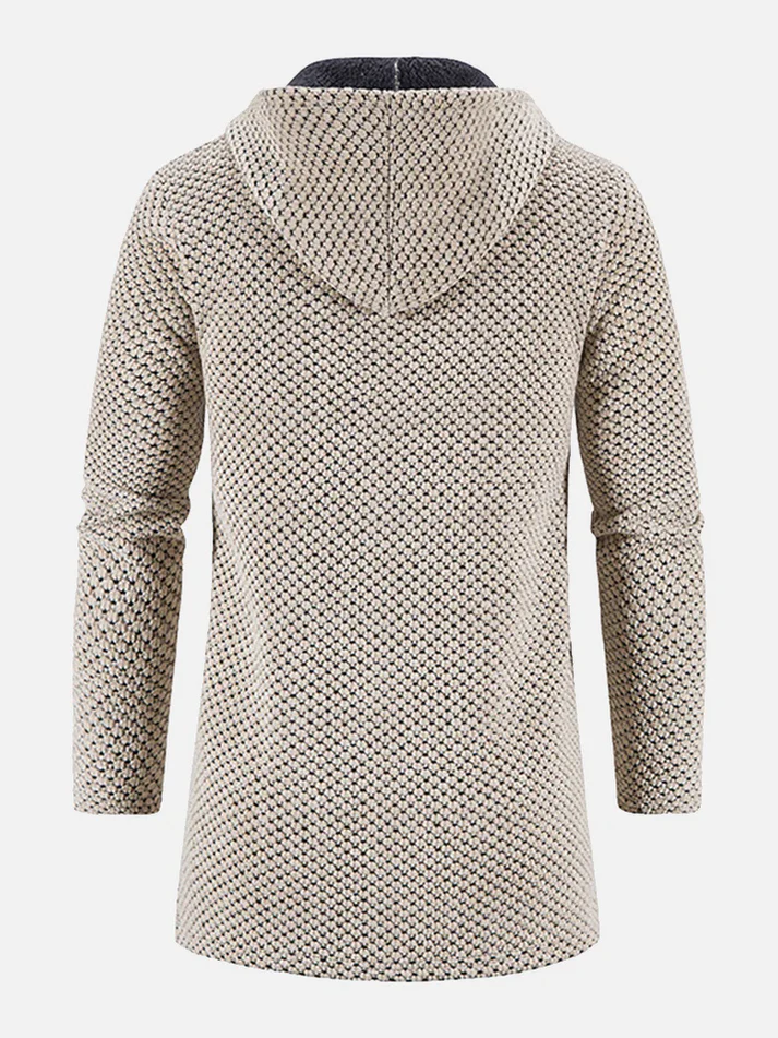 Langer Pullover mit Fleece