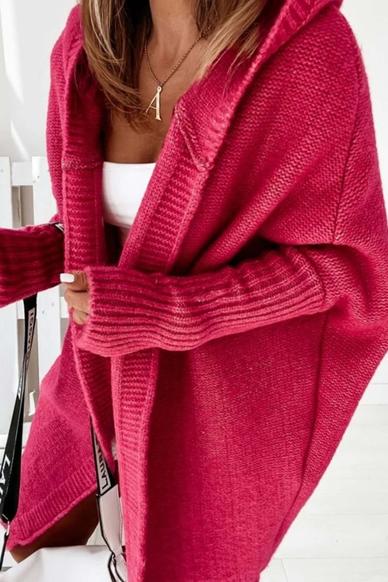 Stylischer Cardigan mit offener Kapuze für Damen – Bequem und modisch