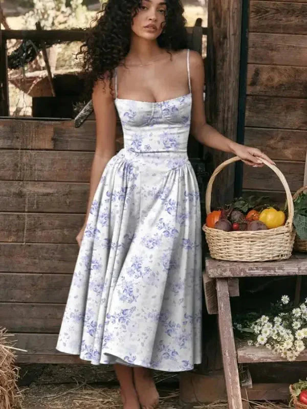 Kleid mit Blumenmuster für elegante Damen