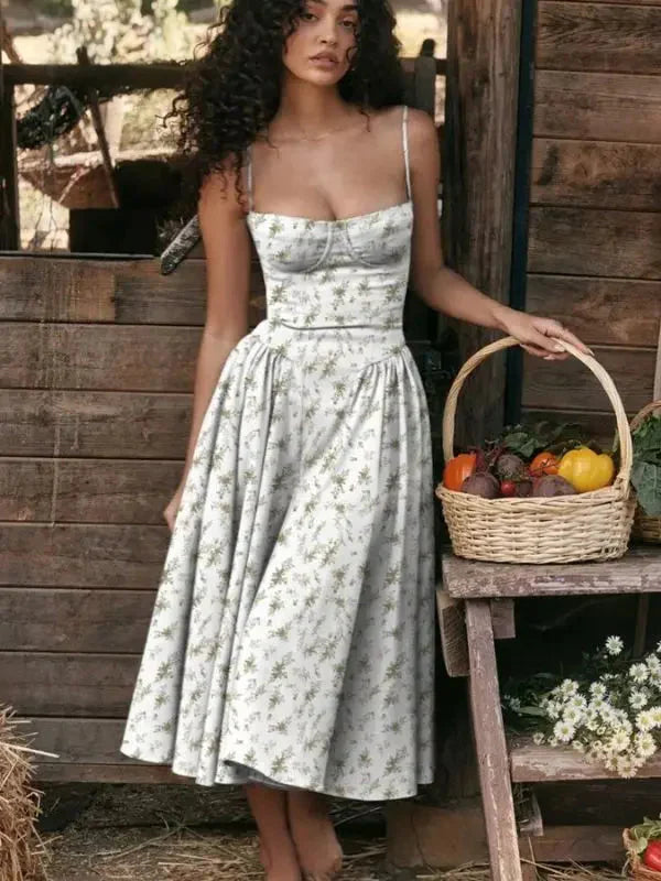 Kleid mit Blumenmuster für elegante Damen