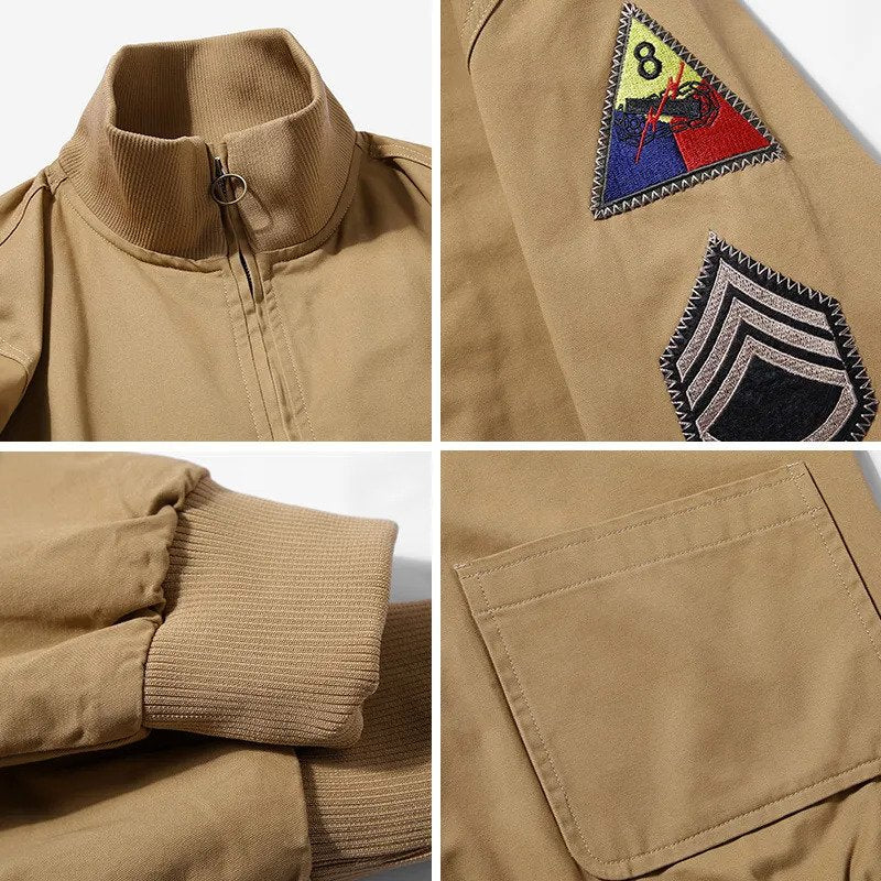 Vintage Militär-Tankjacke