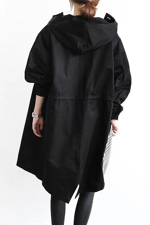 Trenchcoat mit Kapuze