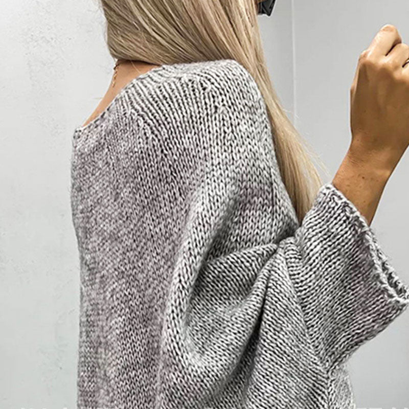 Modischer Damenpullover – Lässiger Weitenschnitt für Stil und Komfort
